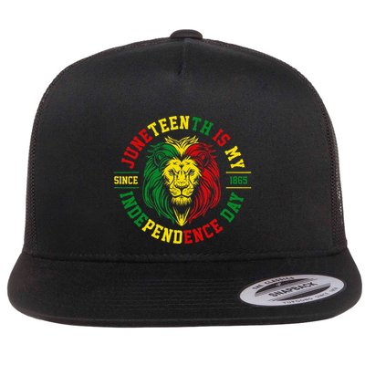 Juneteenth Is My Independence Day Lion Free Ish Flatbill Hat