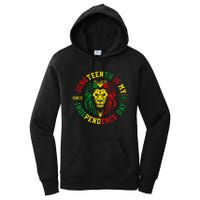 Juneteenth Is My Independence Day Lion Free Ish Women's Pullover Hoodie