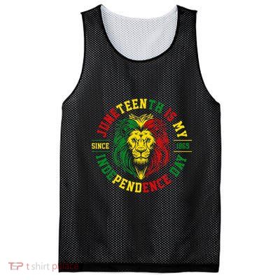 Juneteenth Is My Independence Day Lion Free Ish Mesh Reversible Basketball Jersey Tank