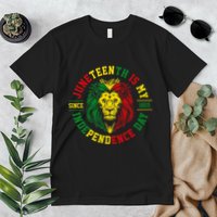 Juneteenth Is My Independence Day Lion Free Ish Premium T-Shirt