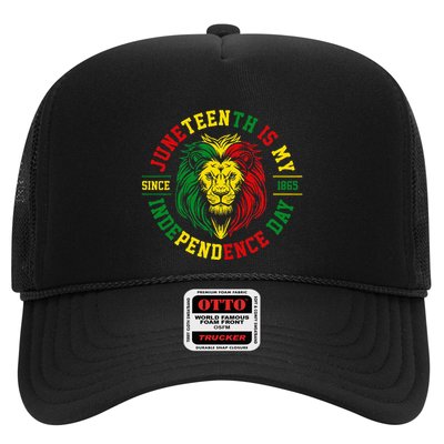 Juneteenth Is My Independence Day Lion Free Ish Trucker Hat