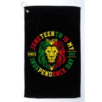 Juneteenth Is My Independence Day Lion Free Ish Golf Towel