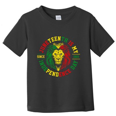 Juneteenth Is My Independence Day Lion Free Ish Toddler T-Shirt