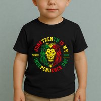 Juneteenth Is My Independence Day Lion Free Ish Toddler T-Shirt