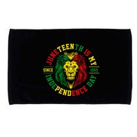 Juneteenth Is My Independence Day Lion Free Ish Microfiber Hand Towel