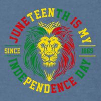 Juneteenth Is My Independence Day Lion Free Ish Garment-Dyed Sweatshirt
