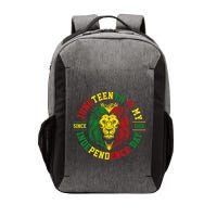 Juneteenth Is My Independence Day Lion Free Ish Vector Backpack