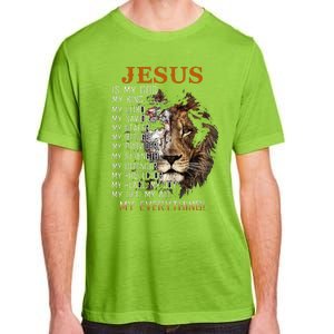 Jesus Is My God King Lord Savior Healer RefugeProvider Adult ChromaSoft Performance T-Shirt