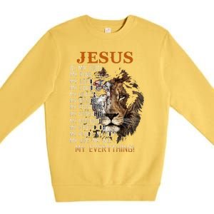 Jesus Is My God King Lord Savior Healer RefugeProvider Premium Crewneck Sweatshirt