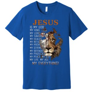 Jesus Is My God King Lord Savior Healer RefugeProvider Premium T-Shirt