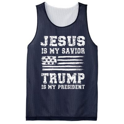 Jesus Is My Savior Trump Is My President Usa Flag Design Mesh Reversible Basketball Jersey Tank