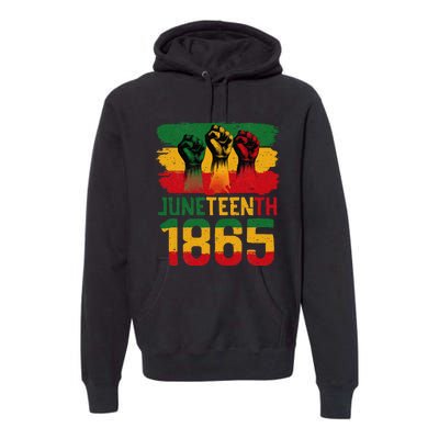 Juneteenth Is My Independence Day Black Women Freedom 1865 Premium Hoodie