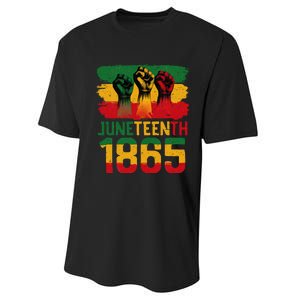 Juneteenth Is My Independence Day Black Women Freedom 1865 Performance Sprint T-Shirt