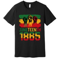 Juneteenth Is My Independence Day Black Women Freedom 1865 Premium T-Shirt