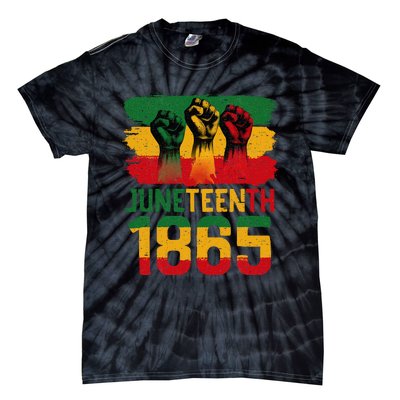 Juneteenth Is My Independence Day Black Women Freedom 1865 Tie-Dye T-Shirt