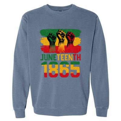 Juneteenth Is My Independence Day Black Women Freedom 1865 Garment-Dyed Sweatshirt