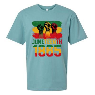 Juneteenth Is My Independence Day Black Women Freedom 1865 Sueded Cloud Jersey T-Shirt