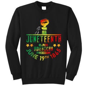 Juneteenth Is My Independence Day Black Sweatshirt