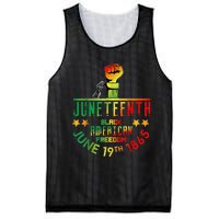 Juneteenth Is My Independence Day Black Mesh Reversible Basketball Jersey Tank