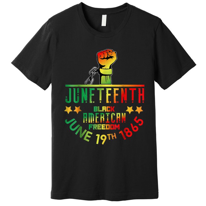 Juneteenth Is My Independence Day Black Premium T-Shirt