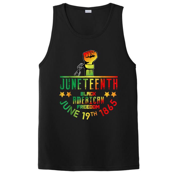 Juneteenth Is My Independence Day Black PosiCharge Competitor Tank