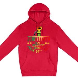 Juneteenth Is My Independence Day Black Premium Pullover Hoodie