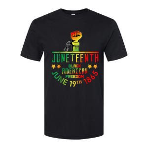 Juneteenth Is My Independence Day Black Softstyle CVC T-Shirt