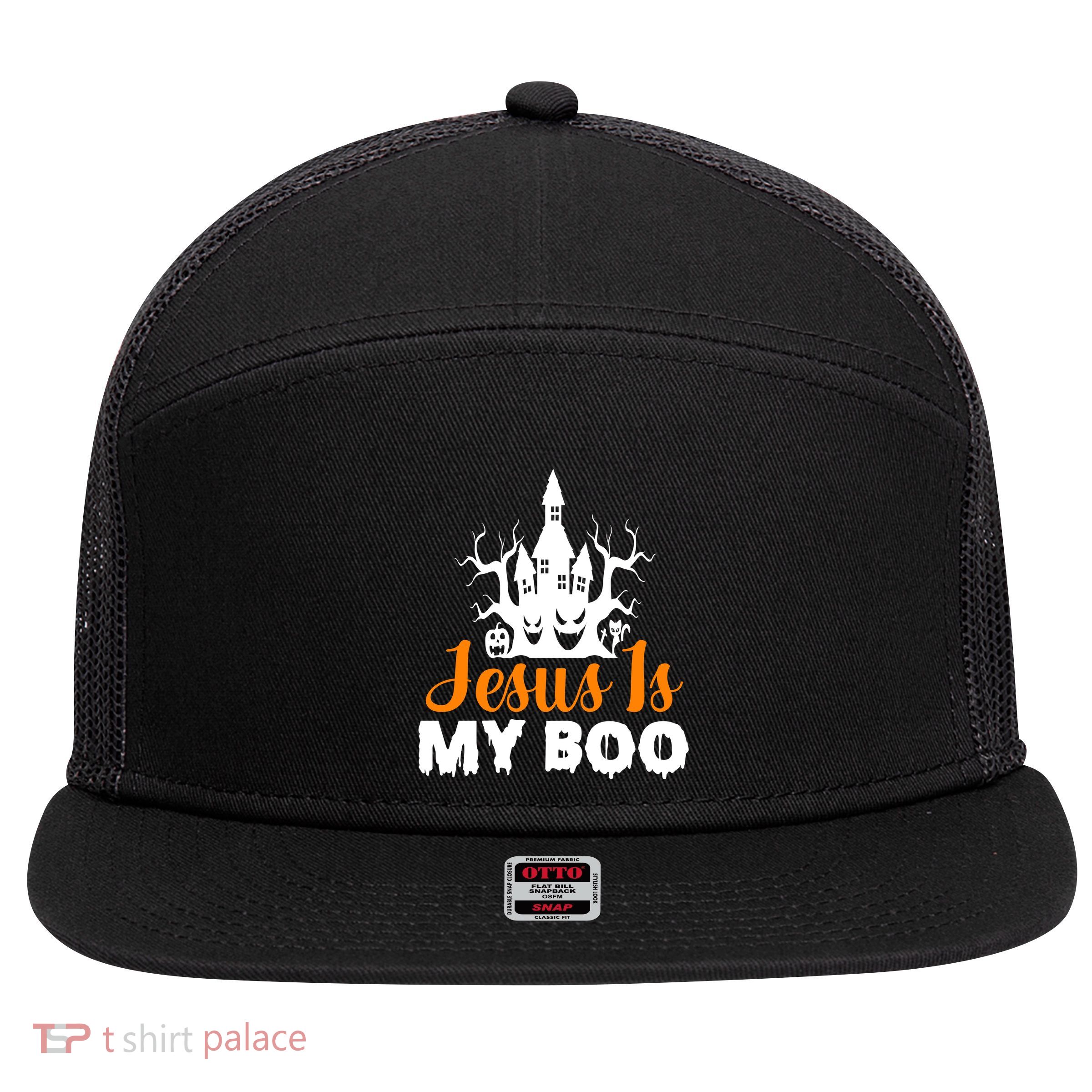 Jesus Is My BOO 7 Panel Mesh Trucker Snapback Hat