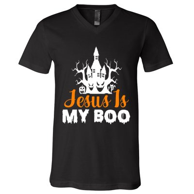 Jesus Is My BOO V-Neck T-Shirt