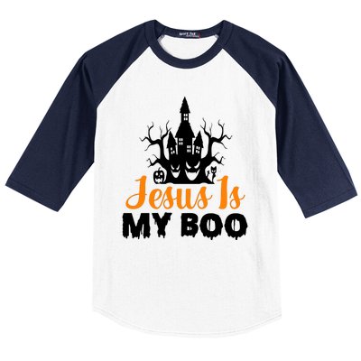 Jesus Is My BOO Baseball Sleeve Shirt