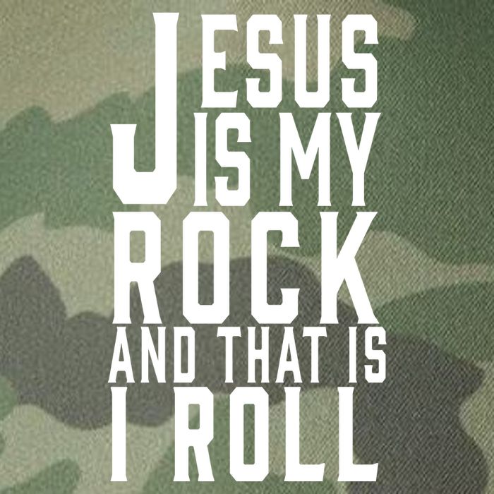 Jesus Is My Rock And Thats How I Roll Legacy Tie Dye Trucker Hat