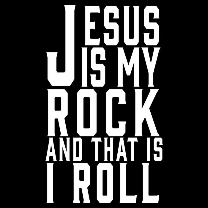 Jesus Is My Rock And Thats How I Roll Flexfit Unipanel Trucker Cap