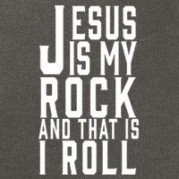 Jesus Is My Rock And Thats How I Roll Cotton Canvas Backpack