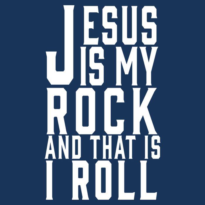 Jesus Is My Rock And Thats How I Roll Infant Baby Jersey Bodysuit