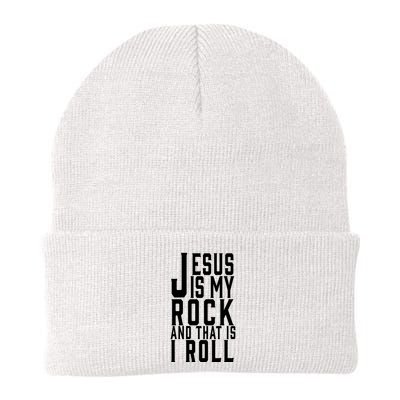 Jesus Is My Rock And Thats How I Roll Beanie