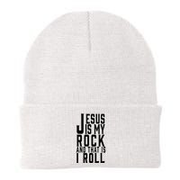 Jesus Is My Rock And Thats How I Roll Beanie