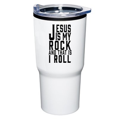 Jesus Is My Rock And Thats How I Roll Tumbler
