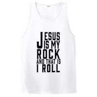 Jesus Is My Rock And Thats How I Roll PosiCharge Competitor Tank