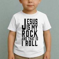 Jesus Is My Rock And Thats How I Roll Toddler T-Shirt