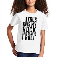 Jesus Is My Rock And Thats How I Roll Kids T-Shirt