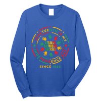 Junenth Is My Independence Day Believe Achieve Succeed Cute Gift Long Sleeve Shirt