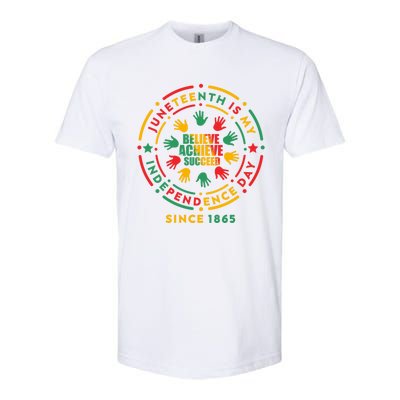 Junenth Is My Independence Day Believe Achieve Succeed Cute Gift Softstyle® CVC T-Shirt