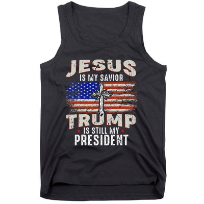 Jesus Is My Savior Trump Is Still My President Trump 2024 Tank Top