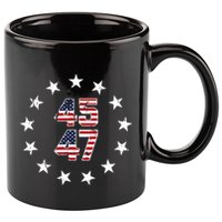 Jesus Is My Savior Trump Is My President American Flag 11oz C Handle Ceramic Mug