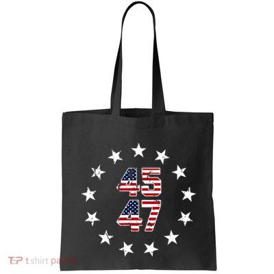 Jesus Is My Savior Trump Is My President American Flag Bag