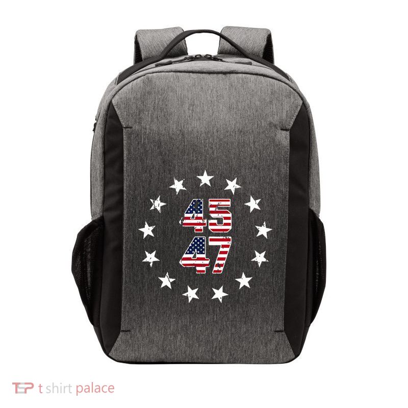 Jesus Is My Savior Trump Is My President American Flag Vector Backpack