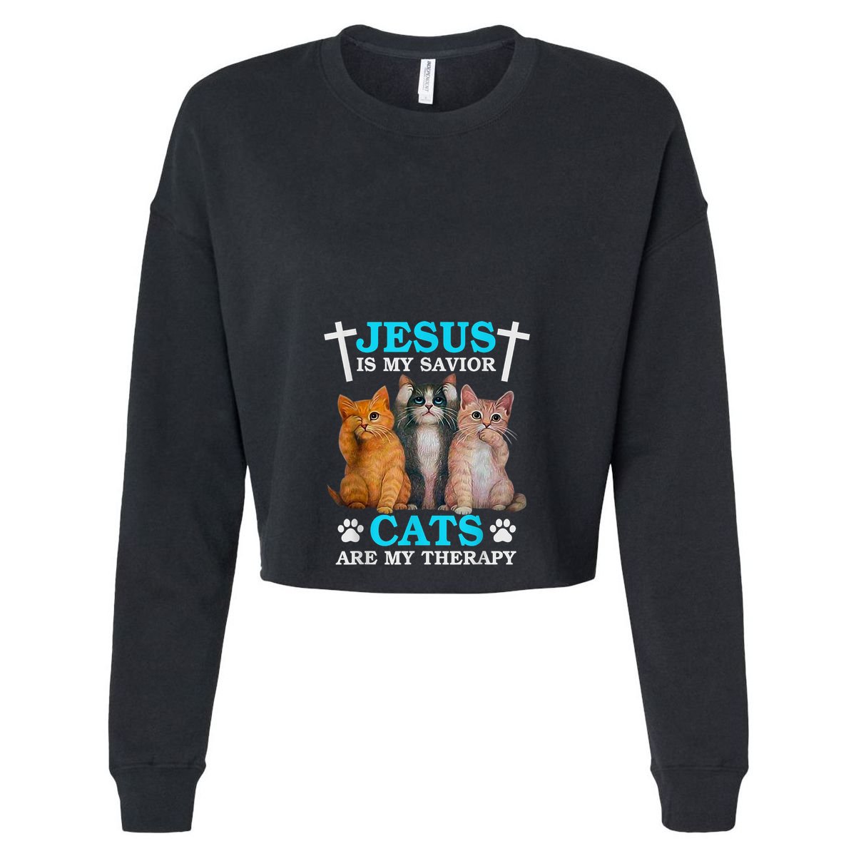 Jesus Is My Savior Cats Are My Therapy Christian Funny Cat 16oz Travel Tumbler