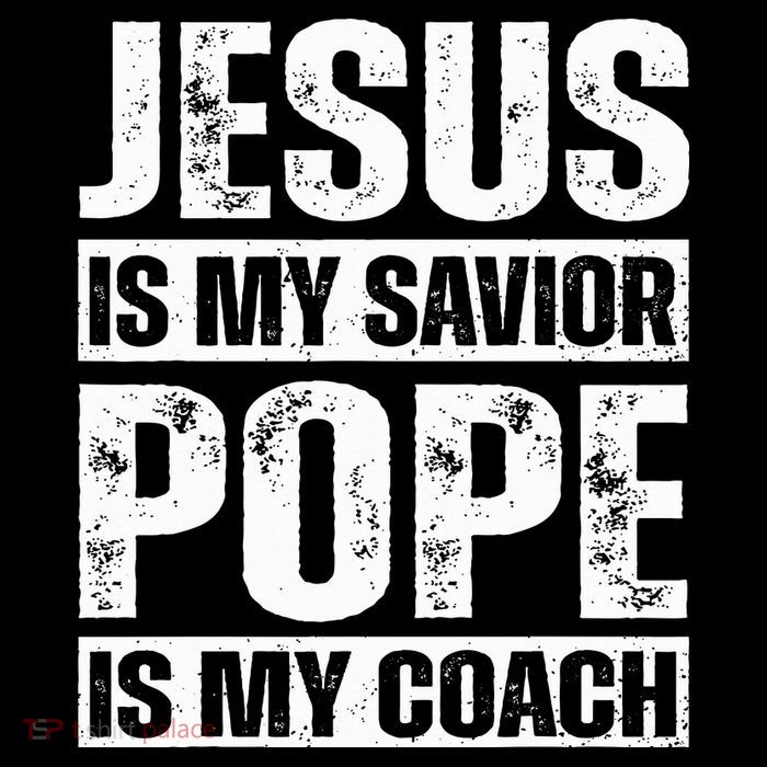 Jesus Is My Savior Pope Is My Coach Christian Flatbill Hat