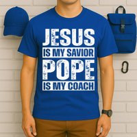 Jesus Is My Savior Pope Is My Coach Christian T-Shirt