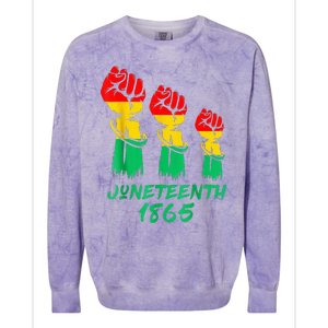 Juneteenth Is My Independence Day Black  Pride Colorblast Crewneck Sweatshirt